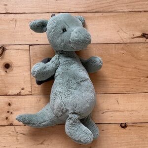 Plush Dragon Toy - Gray